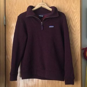 Patagonia - Women’s Woolie Fleece Pullover - Small - Deep Plum